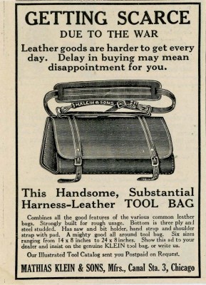 This is an ad from Popular Science  Magazine (I believe), dated September 1917. Obviously during WWI.