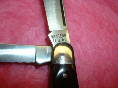Western Stockman W338 with serrated Sheepsfoot blade