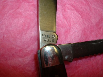 Western Stockman W338 with serrated Sheepsfoot blade
