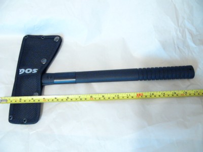 sheathed SOG tomahawk