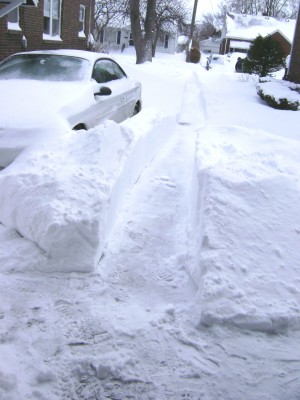 Drift in Front of the Garage.JPG